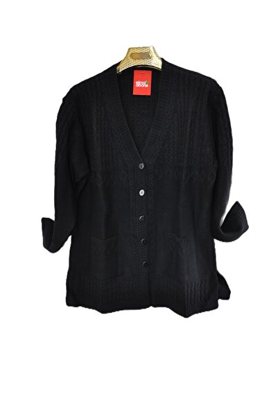 elma abone Plus Size Mothers Wool Cardigan