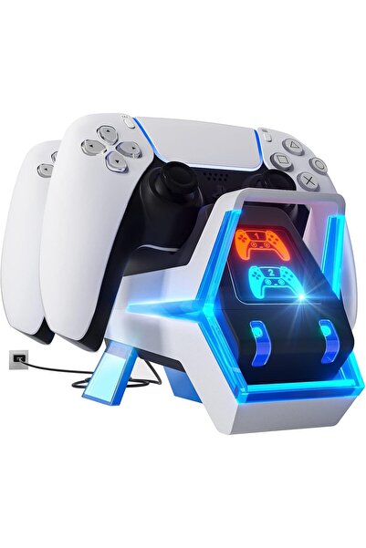 NALACAL PS5 Controller Charger Station, PS5 Charging Station with Fast Chargi...