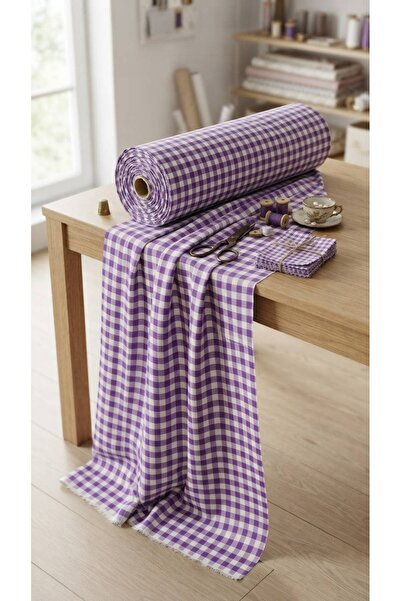 hobi dünyası evim Etuval Cotton B. Plaid Fabric 1St Quality, Tablecloth Pajam...