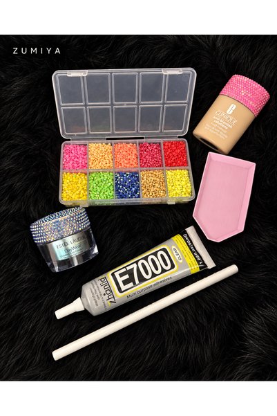 Generic Brand Zumiya 10-Compartment Colorful Bedazzling Stone Set