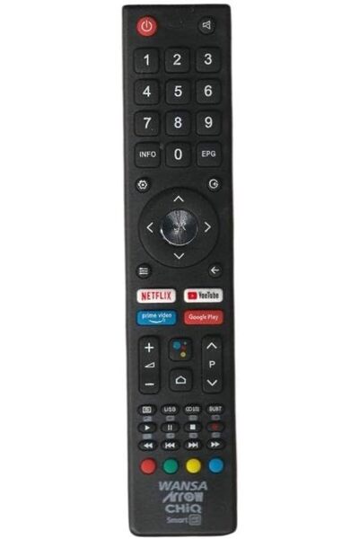 BURAQ Universal Smart TV Remote Control for Wansa Arrow Chiq TV & AVR