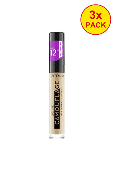 Catrice 3x PACK Corector Liquid Camouflage High Coverage Concealer 048, 5 ml