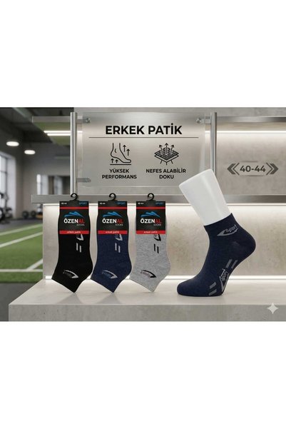 12'li erkek patik çorap
