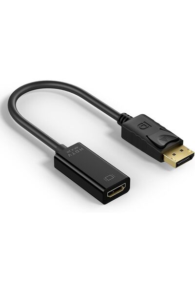 GENERAL محول DisplayPort إلى HDMI بدقة 4K، [غلاف من PVC والألومنيوم] (4K 30Hz...