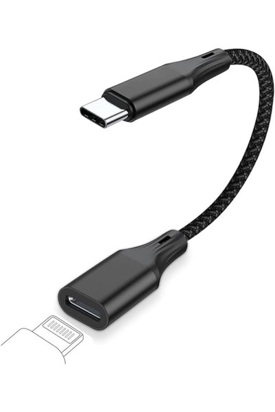ELEPHANTBOAT محول USB-C ذكر إلى Lightning أنثى، يدعم الشحن السريع بقدرة 60 وا...