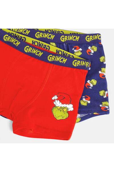 OEM SET BOXERI 2BUC GRINCH VERDE AOP-ROS 2-4 ani