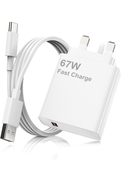 GENERAL 67W USB-C Turbo Fast Charger Compatible with Xiaomi Redmi POCO