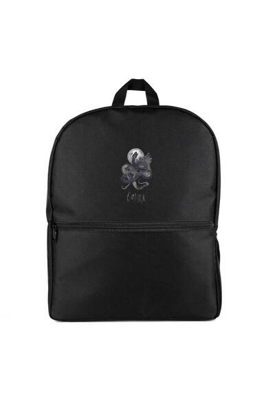 CrowsGate Rucsac Gojira Snake and Moon Culoare Neagră