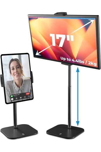 Cooper TabStand, 51cm Tall iPad Stand for Desk, Portable Monitor Holder up to...
