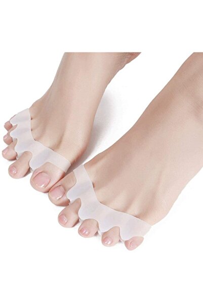 SHELAX 5 Finger Separators Silicone Toe Protector Pad, Soft Flexible 100% Sil...