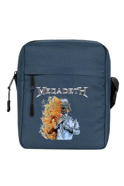 CrowsGate Geantă de umăr Megadeth Megadeth 2026 Culoare bleumarin