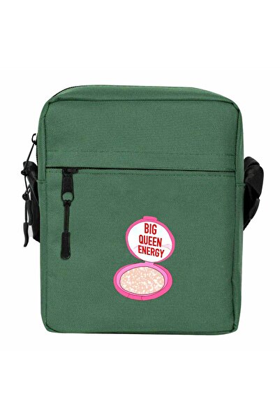CrowsGate Big Queen Shoulder Bag Green Color