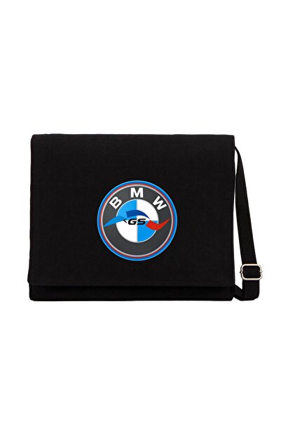 CrowsGate BMW GS logo crna kurirska torba crna platnena kurirska torba