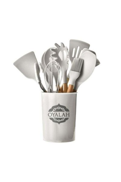 Generic Brand oyalah 11 Pieces Silicone Cooking Utensils Set, Nonstick Cookwa...