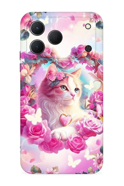 TECNO Spark 50 4G Kılıf Boutique Baskılı Resimli Güzel Kedi Pcode -037