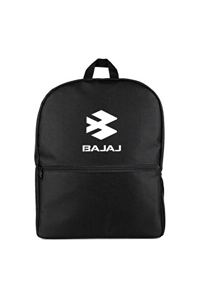 CrowsGate Bajaj White Logo Backpack Black Color