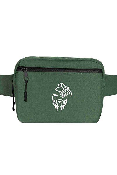 CrowsGate Hayko Cepkin Novi logo Bela torba za struk Zelena boja