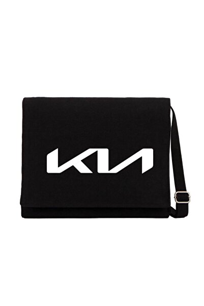 CrowsGate Kia novi logo crna kurirska torba crna platnena kurirska torba