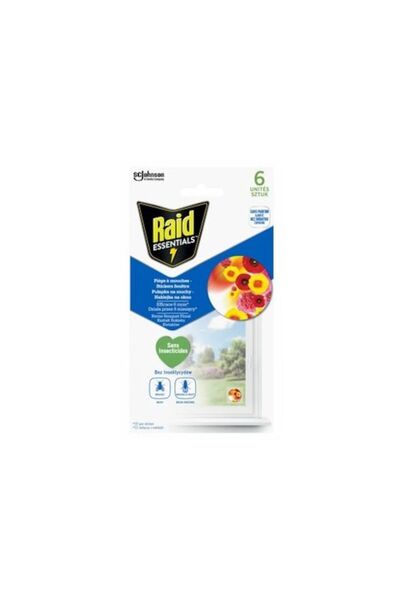 Raid Capcană Adezivă pentru Muște Essentials, Stickere pentru Fereastră, Fără...