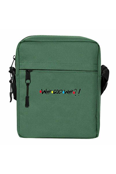 CrowsGate Why God Why Shoulder Bag Green Color