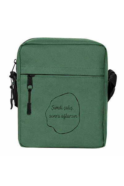CrowsGate You Cry after Work Shoulder Bag Green Color