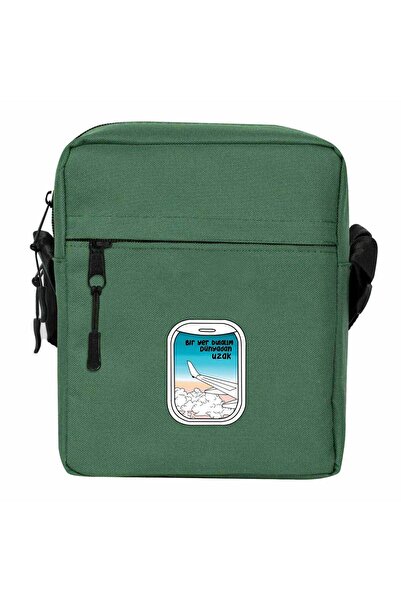 CrowsGate Let's Find a Place Shoulder Bag Green Color