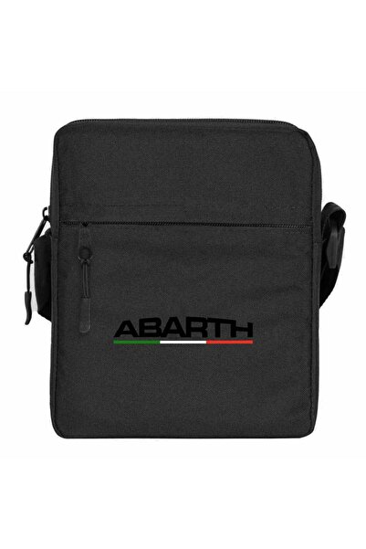 CrowsGate Geantă de umăr Abarth Text Italia Culoare Neagră