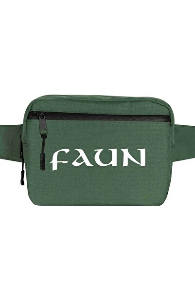 CrowsGate Зелена раница с лого Faun Text