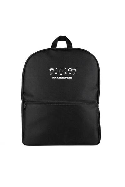 CrowsGate Rucsac Rammstein cu desen, culoare neagră