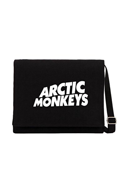 CrowsGate Arctic Monkeys beli logo crna kurirska torba crna platnena kurirska...