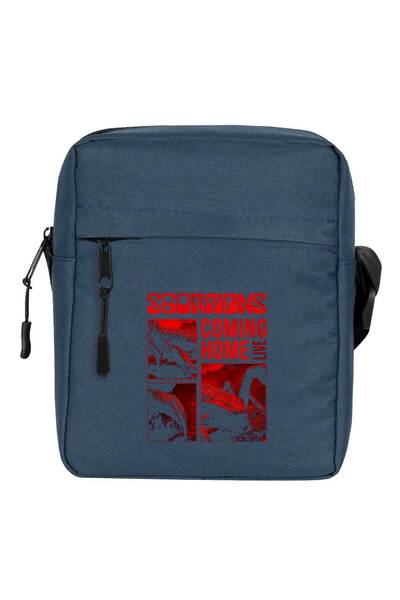 CrowsGate Geantă de umăr Scorpions Coming Home, culoare bleumarin