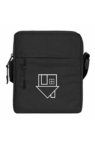 CrowsGate The Neighbourhood Black Logo Shoulder Bag Black Color