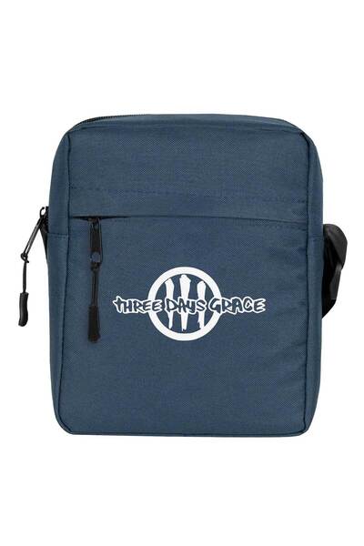 CrowsGate Three Days Grace Logo Shoulder Bag Navy Blue Color