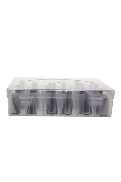 Generic Brand Liying 24-Piece Cake Icing Nozzle Set Silver