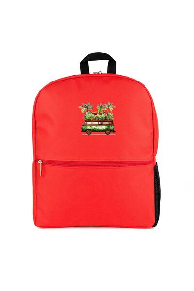 CrowsGate Volkswagen Jungle Van Backpack Red Color