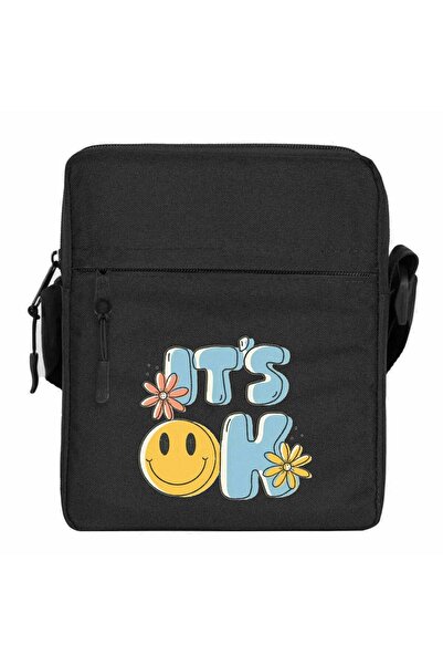 CrowsGate I Don'T Like People Shoulder Bag Black Color