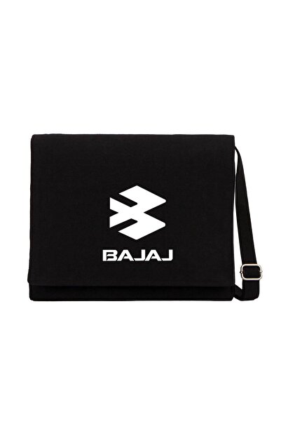 CrowsGate Bajaj beli logo crna kurirska torba crna platnena kurirska torba