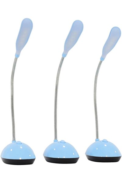 Lawazim Extendable Mini Desk Lamp -3 Piece Blue- Portable Flexible Adjustable...