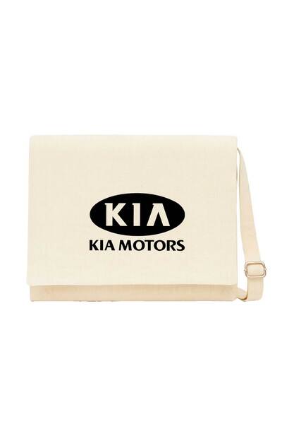 CrowsGate Кремова платнена месинджър чанта Kia Motorsport