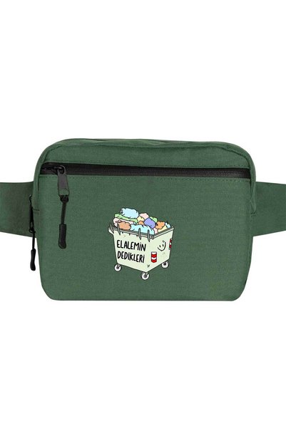 CrowsGate Elalemin Dedikleri Waist Bag Green Color