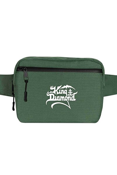 CrowsGate King Diamonds White Logo Backpack Green Color