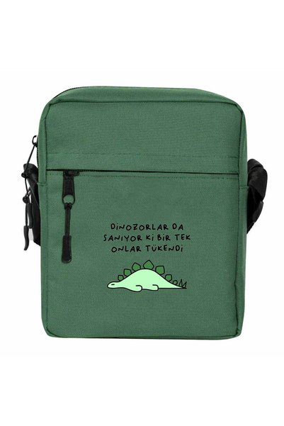 CrowsGate Burnout Syndrome Shoulder Bag Green Color