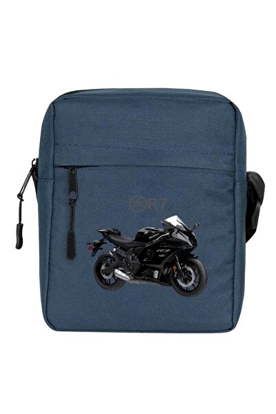 CrowsGate Yamaha R7 crna torba za rame tamnoplave boje