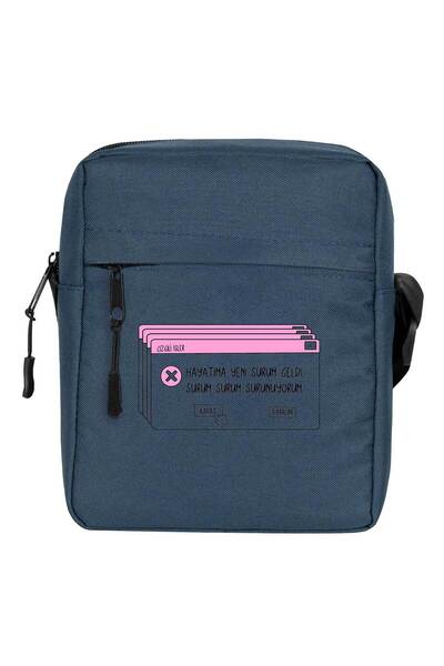 CrowsGate I Ride Version Version Version Shoulder Bag Navy Blue Color