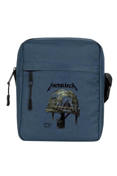 CrowsGate Geantă de umăr Metallica Diposable and Heroes, culoare bleumarin