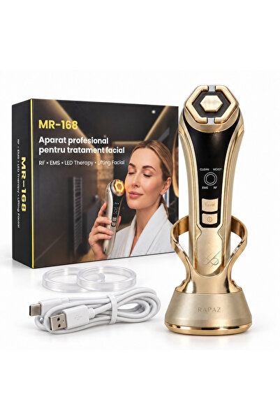 RAPAZ TREND RPZ Aparat facial RAPAZ MR-168 Gold, 6 în 1, radiofrecvență RF 1 ...