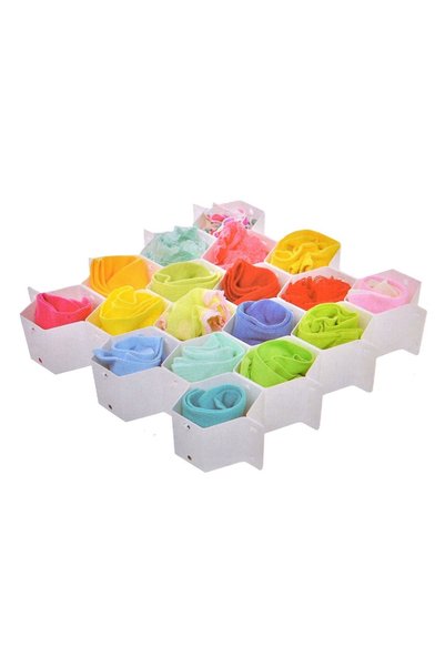 OEM Separatoare Sertare din Plastic Alb 36,5 x 6,5 cm, Set 8 buc., Organizare...