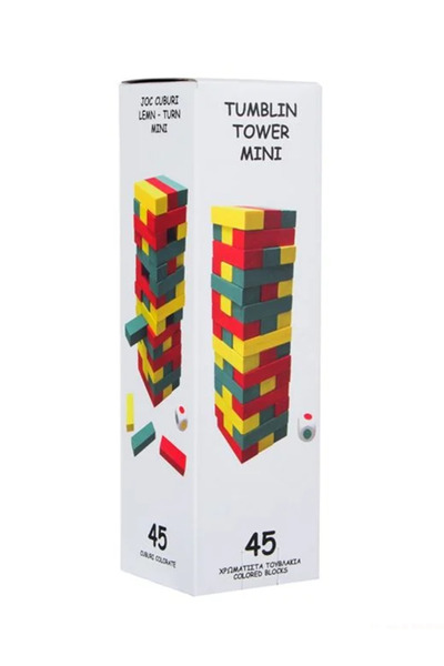 Generic Brand Joc Tumblin Tower Portabil Colorat 45 de piese/1173862