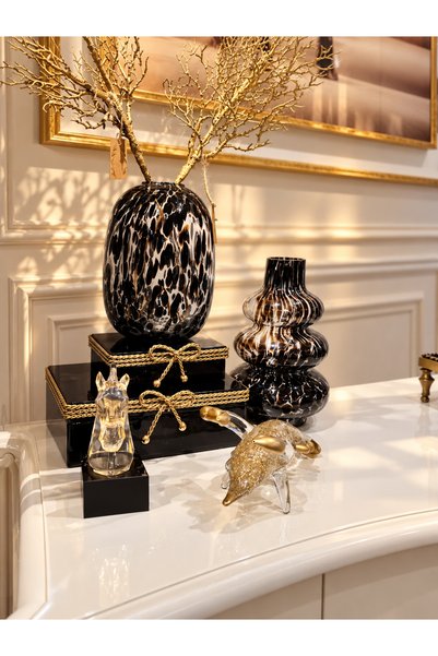 zepce design Leoparlı vazo