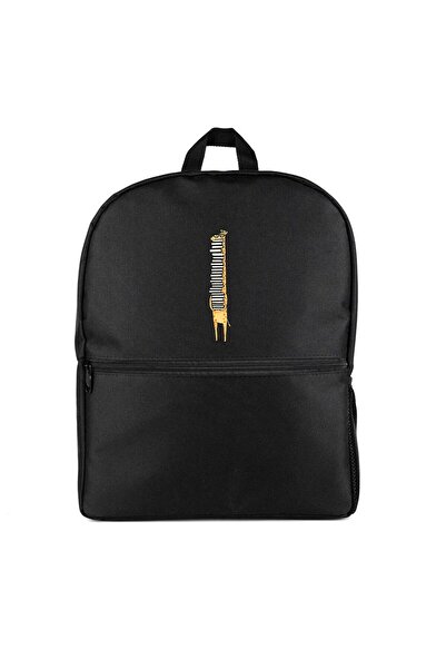 CrowsGate Rucsac Girafe in Biblioteca Culoare Neagra
